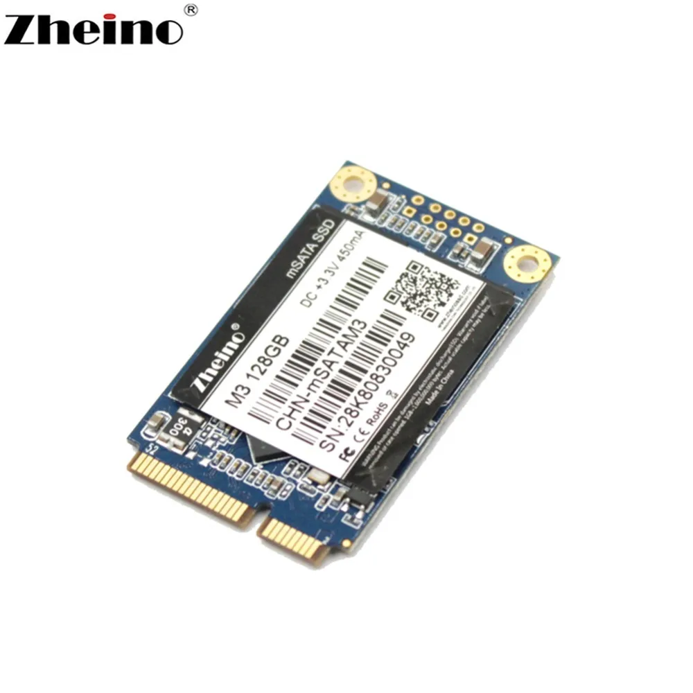 Zheino mSATA SSD M3 128GB Внутренний твердотельный жесткий диск для настольного ноутбука
