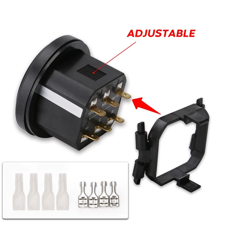 Round Lcd Hour Meter with Led Battery Indicator Gauge Gauge 12V 24V 36V 48V 72V for Golf Car Tractor Sweeper