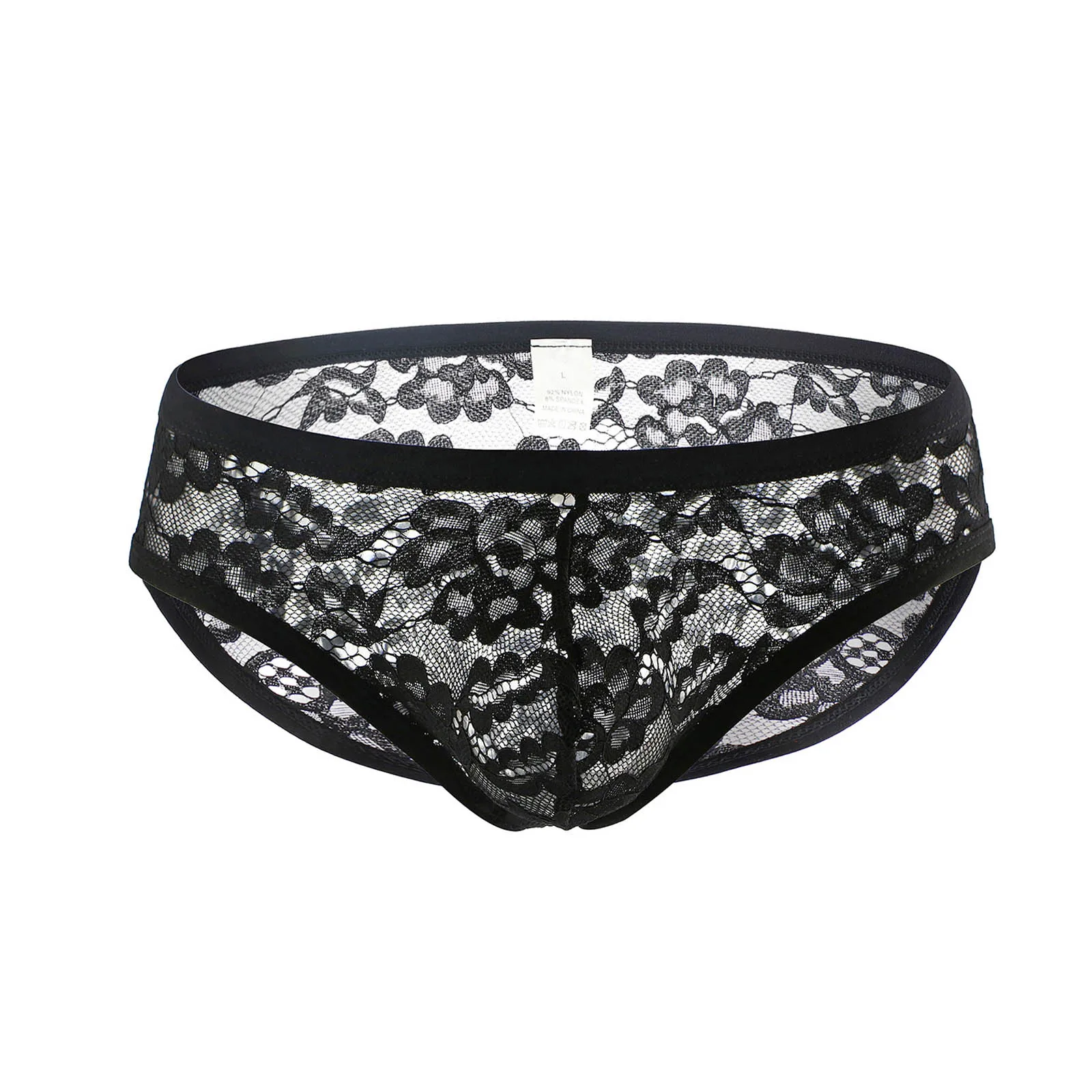 Lace Briefs Mens Sexy Underwear Men Penis Pouch Panties cuecas Low Waist masculino Sissy Lingerie Underpants