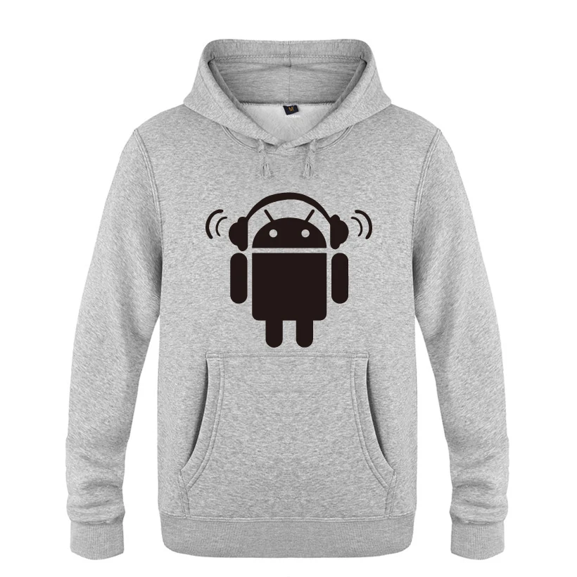 HUIY HET Android Пародия Забавные толстовки мужские мужские пуловеры флисовые толстовки с капюшоном - Цвет: HUIY HET