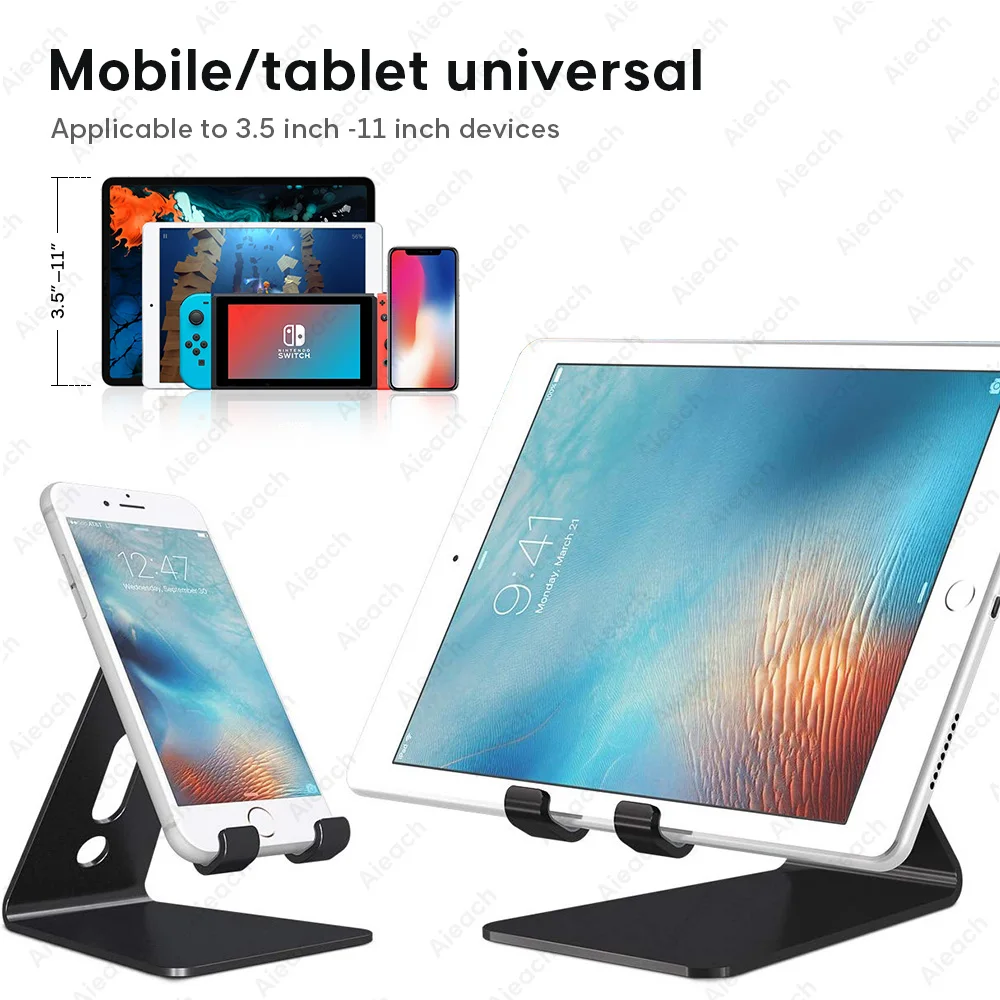 Универсальная настольная подставка для планшета для iPad 7,9 9,7 10,5 11 дюймов металлический вращающийся держатель для планшета для samsung Xiaomi huawei Phone Tablet