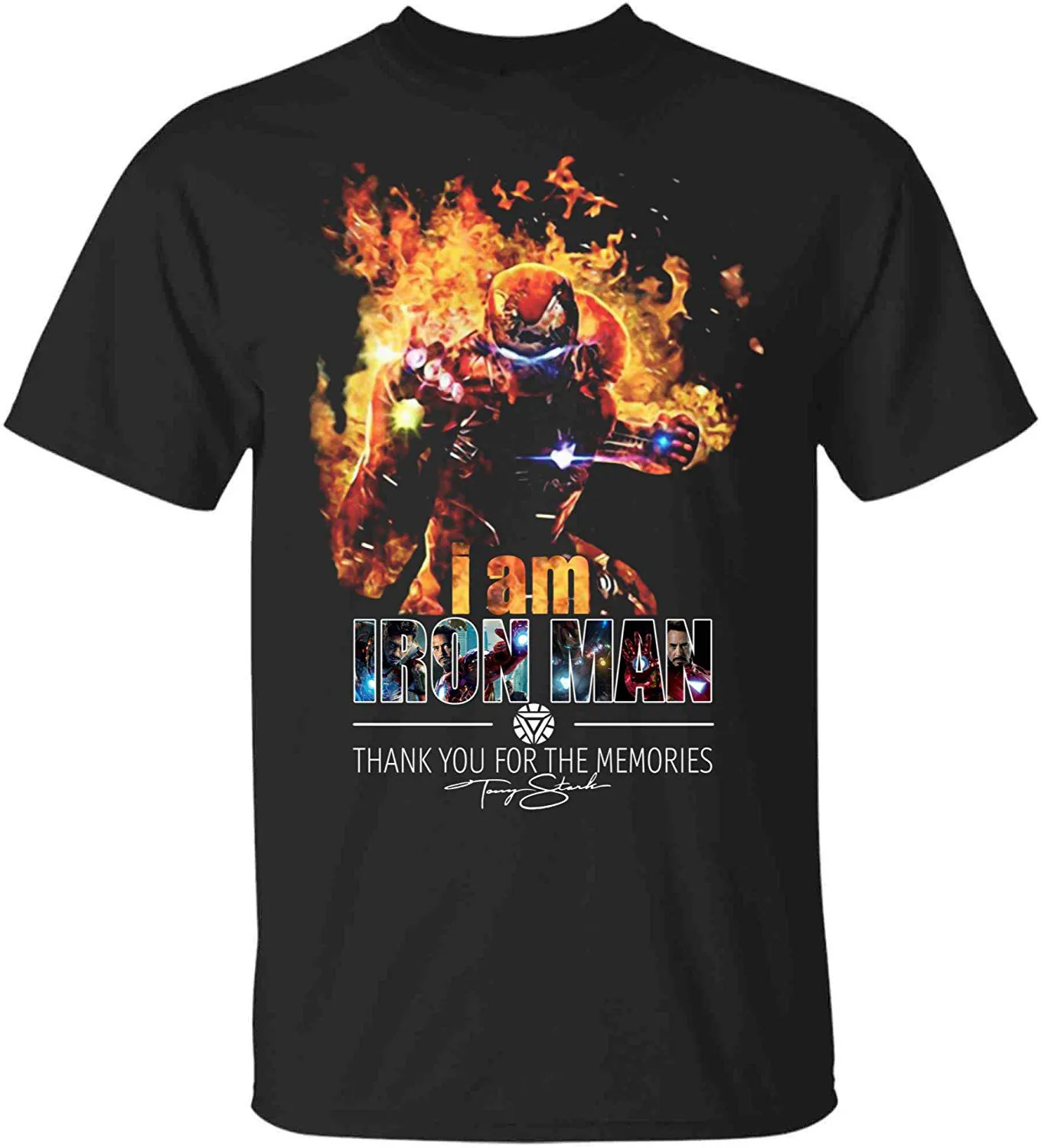 I Ironman благодарим Вас за воспоминания фирменные фанаты футболка для игры мужские