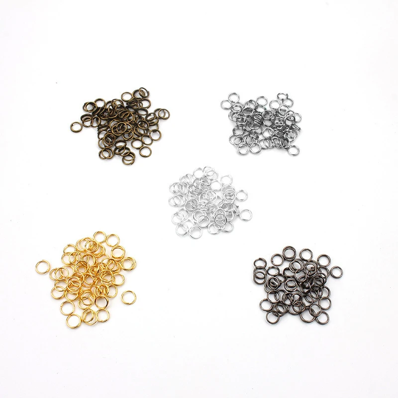 

FXM 200pcs/batch 3/4/5/6/7/ Metal DIY Jewelry Found Open Single Loop Jumping Ring and Split Jewelry Making Accessories