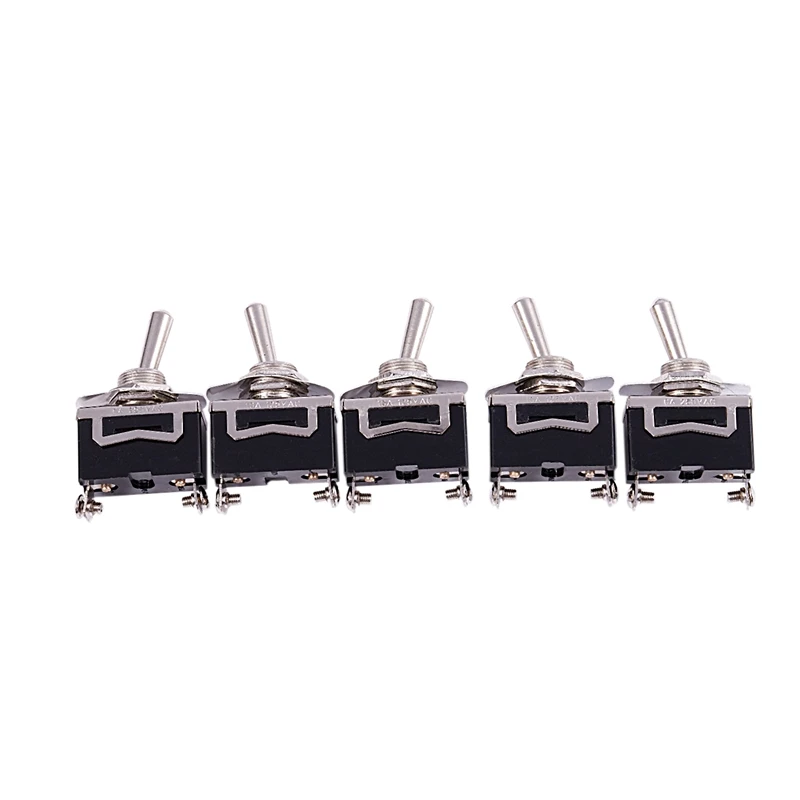 5pcs 12V Heavy Duty Toggle Flick Switch ON/OFF Car Dash Light Metal SPST 12 Volt