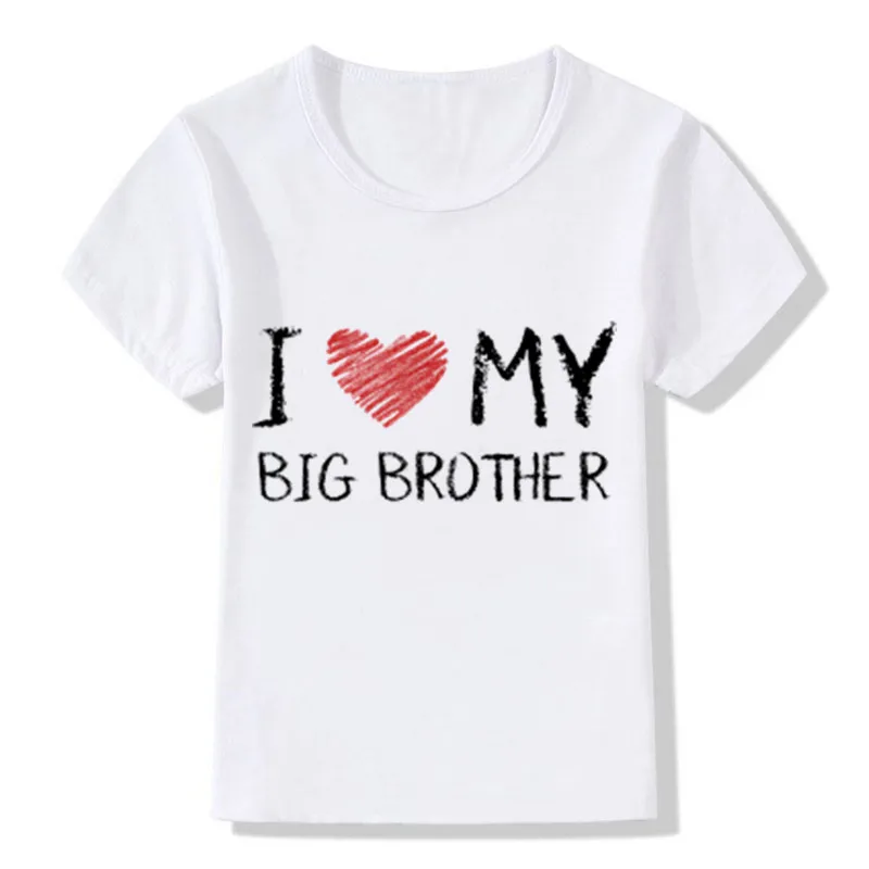 Новая футболка с надписью «Brother» летняя детская футболка для мальчиков, От 1 до 12 лет, KT-1969