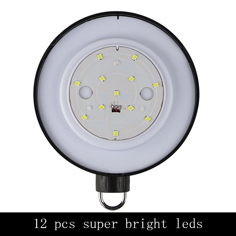 12led Солнечный фонарь для лагеря Открытый водонепроницаемый освещение системы лампы для аварийного путешествия Кемпинг Сад или Зарядка телефона