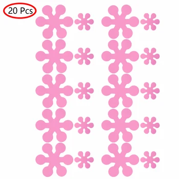 

20pcs Bath Mats Bathtub Stickers 10cm/4 Inch Flower Shaped Transparent Anti-slip Bathtub Decals Stickers Bath Shower Treads Tubs