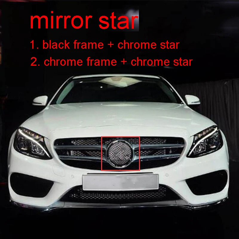 Черное зеркало хромированная звезда B мм значок круглая средняя решетка эмблема