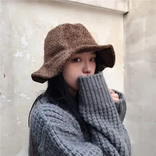Новинка, женская шапка, модная, японская, винтажная, лаконичная, шерсть, одноцветная, подходит ко всему, теплая, складная, гофрированная, зимняя шапка