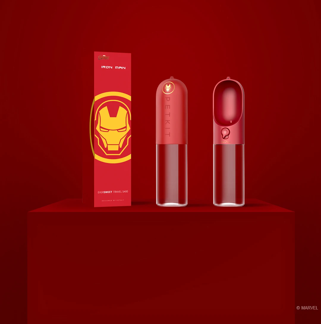 Xiaomi PETKIT поилка для домашних животных серия Marvel портативная дорожная уличная чашка для собак для подачи воды, Тритан сополиестер безопасный материал