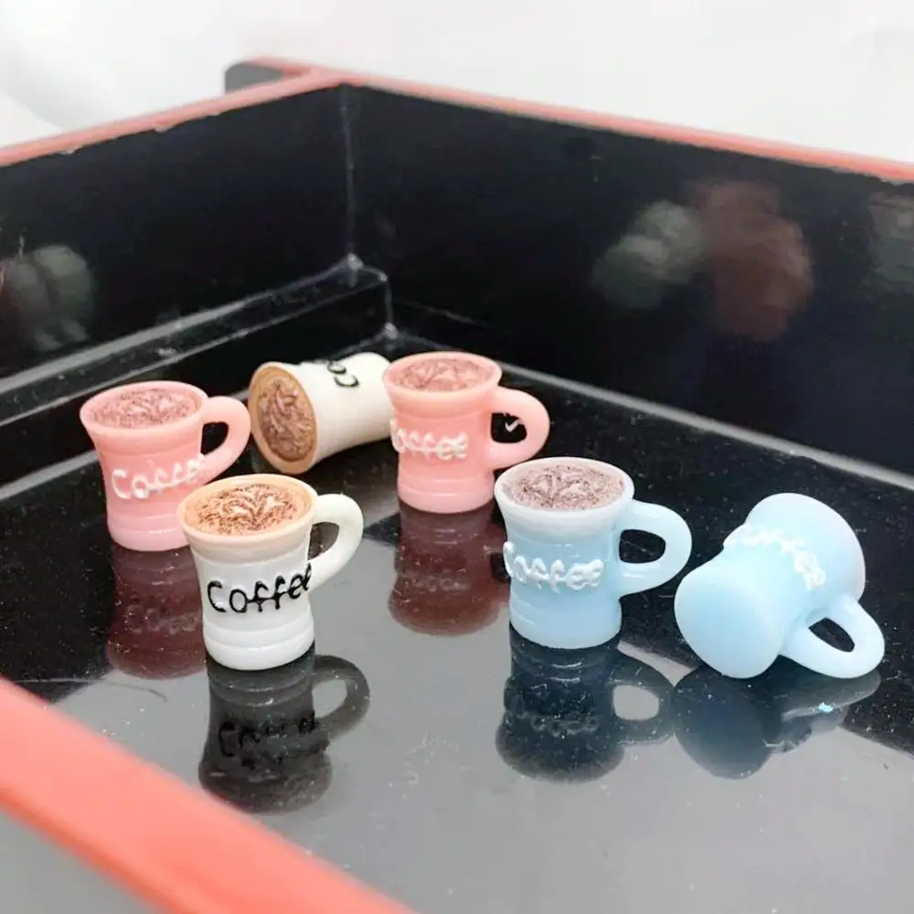 6 шт. 15*21 мм 3D моделирование смолы чашка кофе очарование подвески для DIY украшения серьги, брелок ювелирные изделия аксессуары LL032