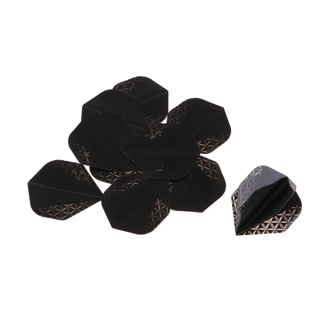 10Pcs Standard Shape Flights PET Extra Tough Thick Tail Accessories Dart Flights 10Pcs Standard Shape Flights PET Extra Tough Thick Tail Accessories Dart Flights