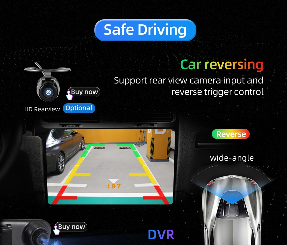 Cheap 2 din Android 9.0 Octa Core PX6 Car Radio Stereo GPS Navi Audio Video Player Unit PC Wifi BT HDMI AMP 7851 OBD DAB+ SWC 4G+64G 32