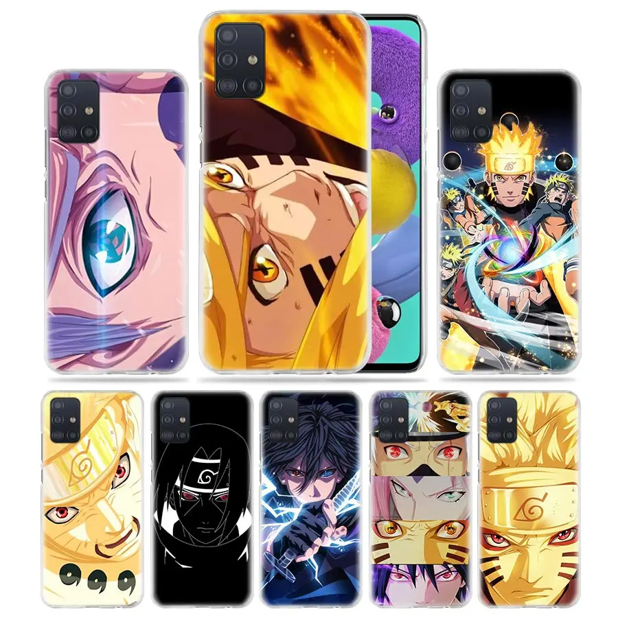 Наруто Саске Какаши чехол для Samsung Galaxy A51 A71 A21 M31 M51 A01 A70s A50s S20 ультра 5G жесткий