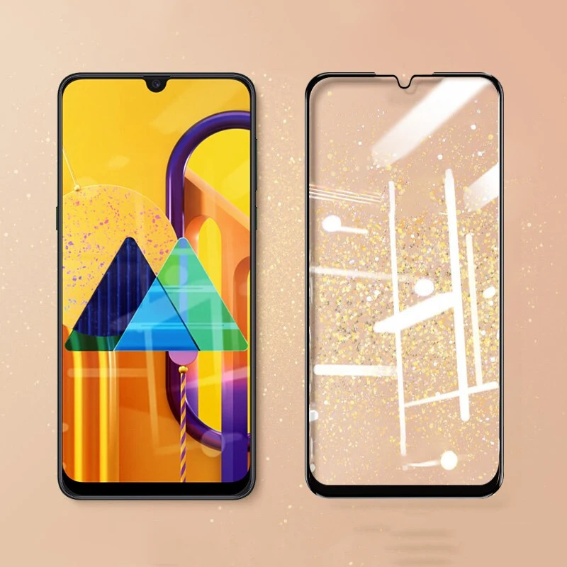 MAKAVO для samsung Galaxy M30S закаленное стекло крышка для телефона, которая полностью закрывает переднюю часть экрана протектор Броня пленка для samsung M30S 2 шт./лот