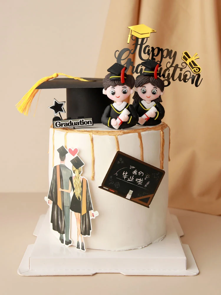 Graduation Gift Doctor Cake Topper Boys and Girls Festival Ceremony Decoration