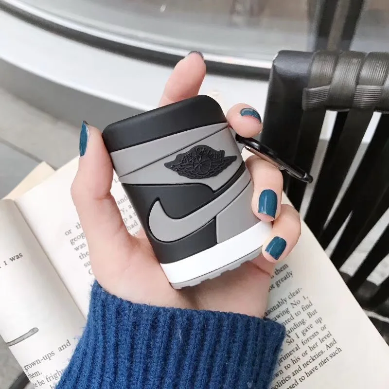 3D Модный чехол для спортивной обуви, наушников для Apple Airpods 1/2, стереоскопический силиконовый защитный чехол для наушников, аксессуары