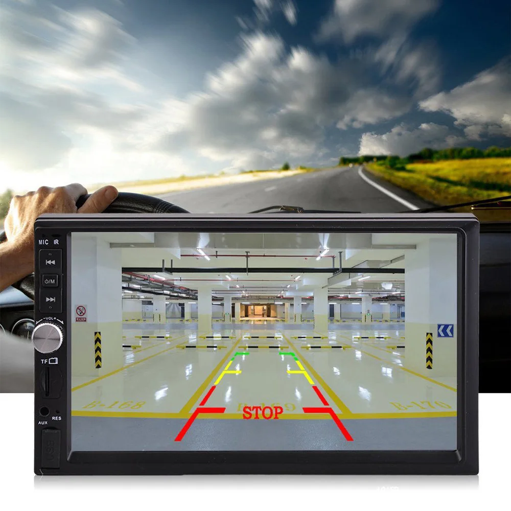 7012B 7 дюймов 2 DIN Bluetooth Сенсорный экран автомобиля стерео радио MP5 плеер FM MP3 плеер USB AUX вход громкой связи ISO штекер мини карта памяти TF
