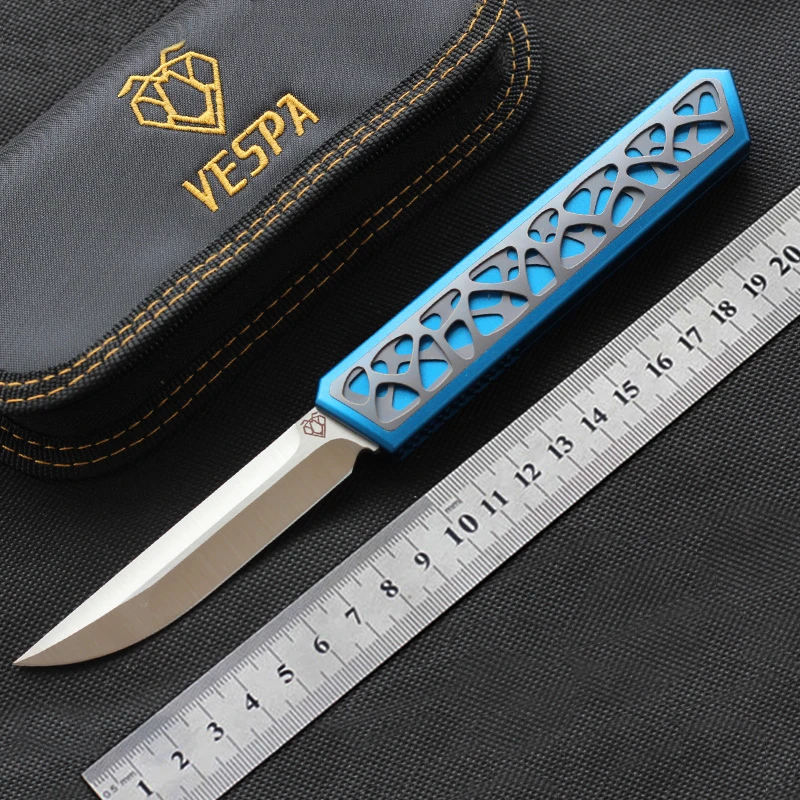 Vespa Dark Star Pocket Knife Austria M390 Blade Tc4 Handle Hunting