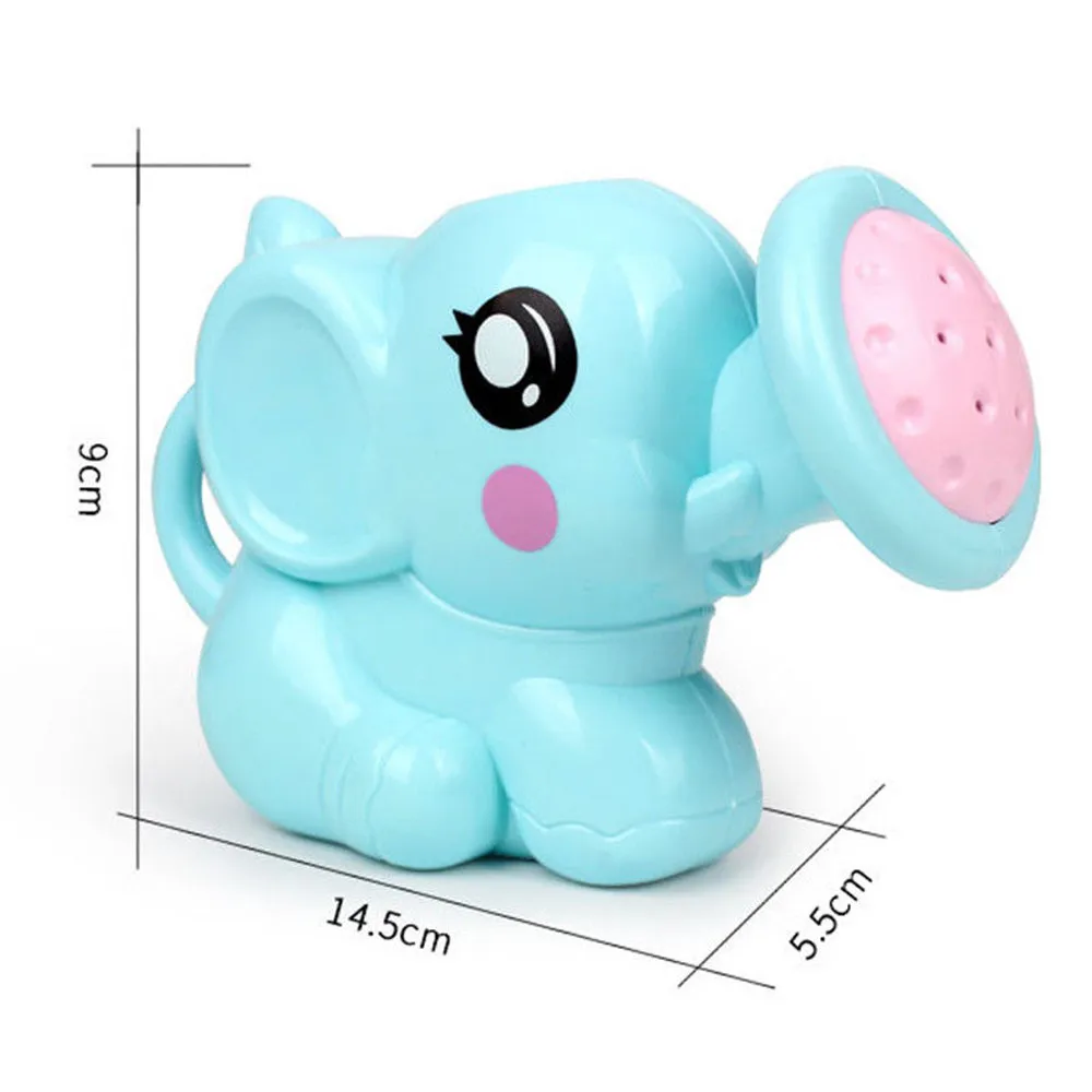 Baby Shower Bath Toys Cute Small Elephant Animal Watering Pot Beach Play Sand Bathing Water Spraying Tool For Toddler Boys Girls