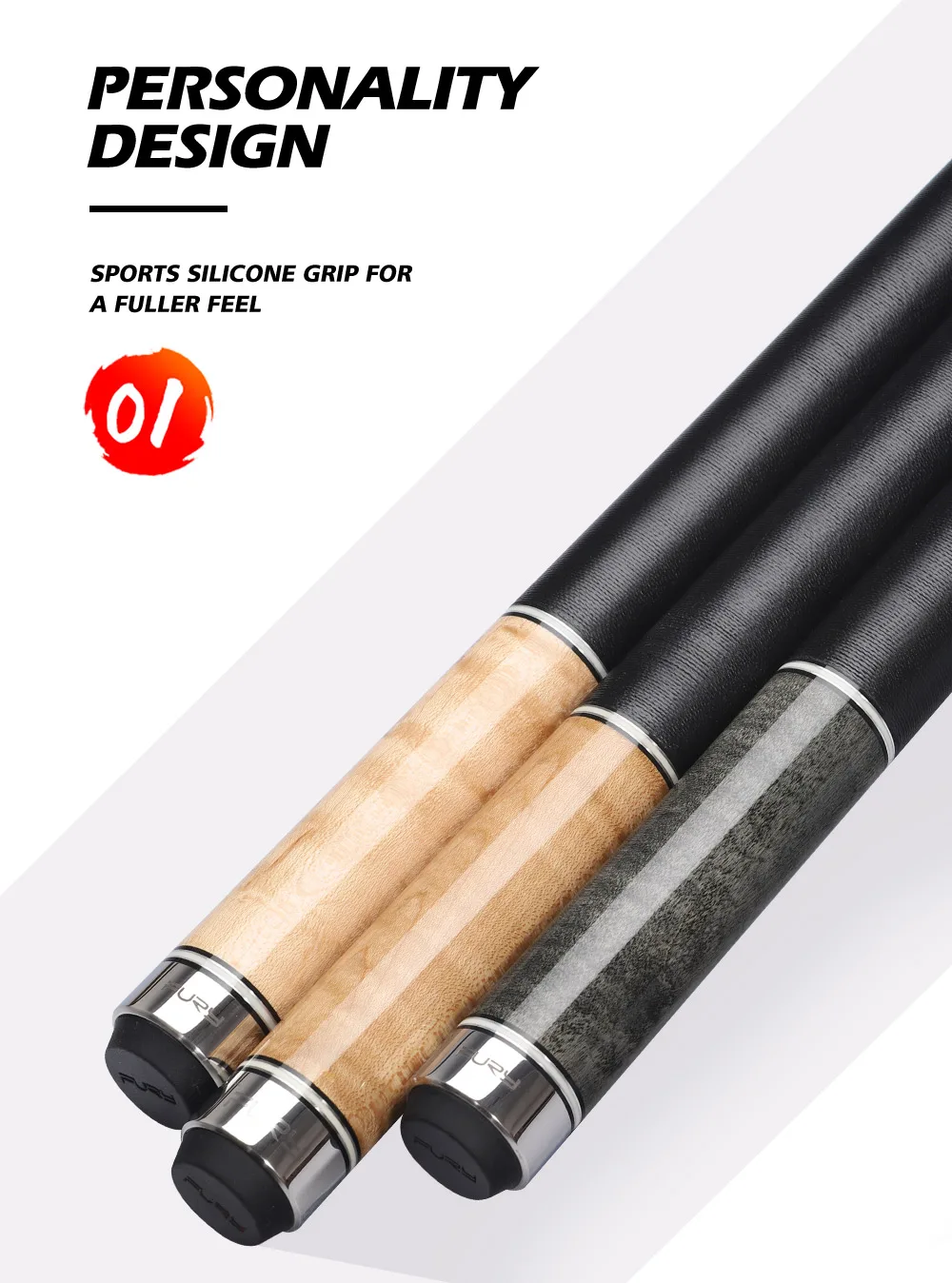 FURY NA1-3 Billird Pool cue11.75 мм 12,75 мм Tiger Tip Maple Taco billar Cue Stick Профессиональный Чехол