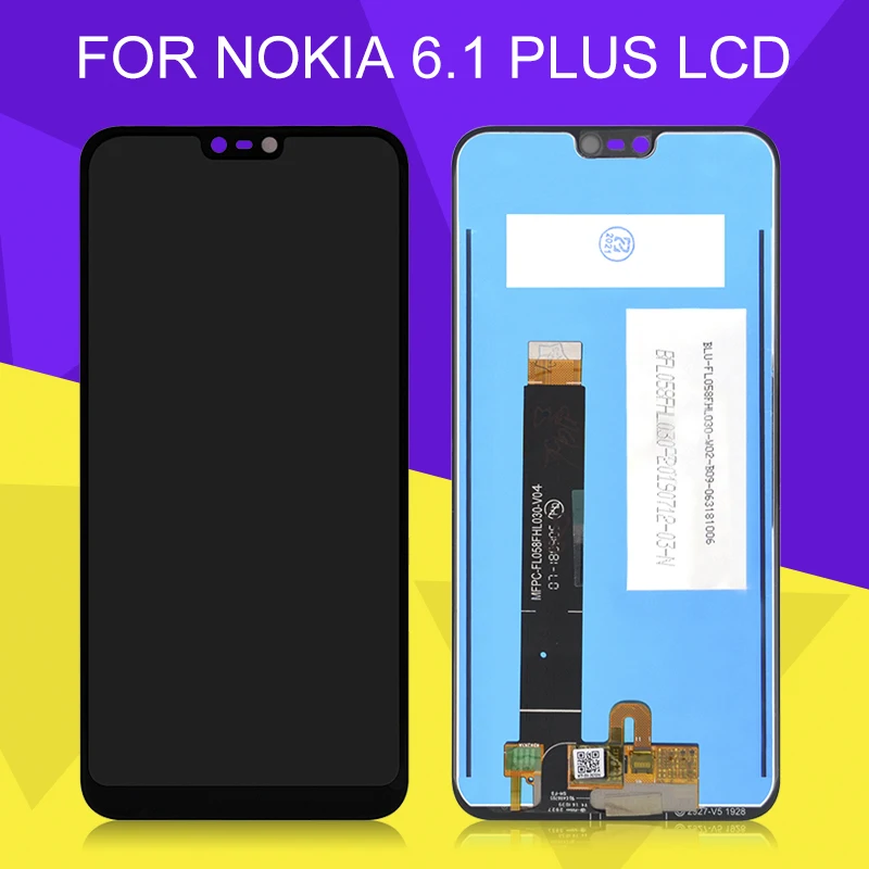 Catteny Акция 5 8 дюймов для Nokia 6 1 Plus ЖК X6 дисплей Сенсорная панель дигитайзер в сборе