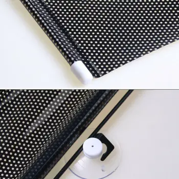 

Auto Sun Visor Retractable Car Windshield Sun Anti-UV Block Sun Visor Black 40*125cm PVC