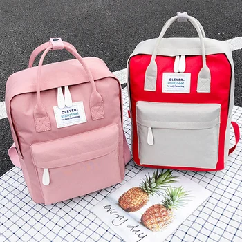 

2019 Waterproof Women Backpack School Bags For Teenage Girls Laptop College Canvas Backpack Travel Back Pack Mochila Feminina