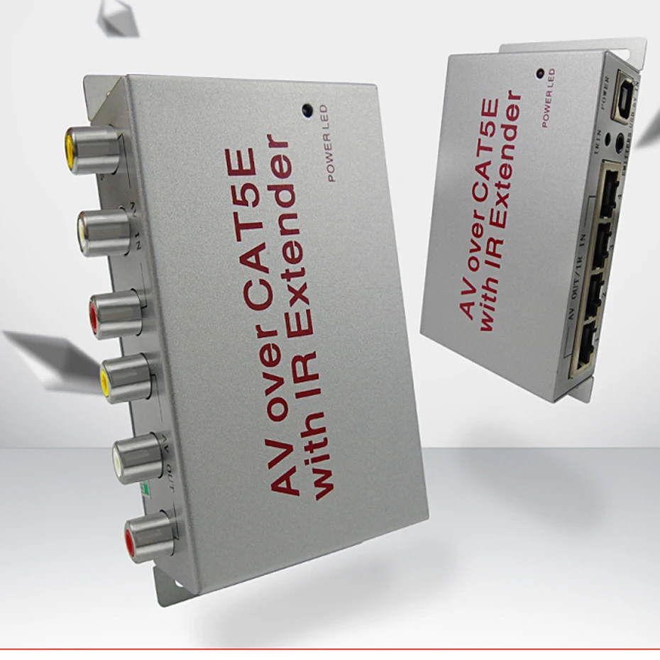 4 полосный композитный расширитель RCA AV 1X4 cat5e/6 до 60 м с ИК (1 передатчик