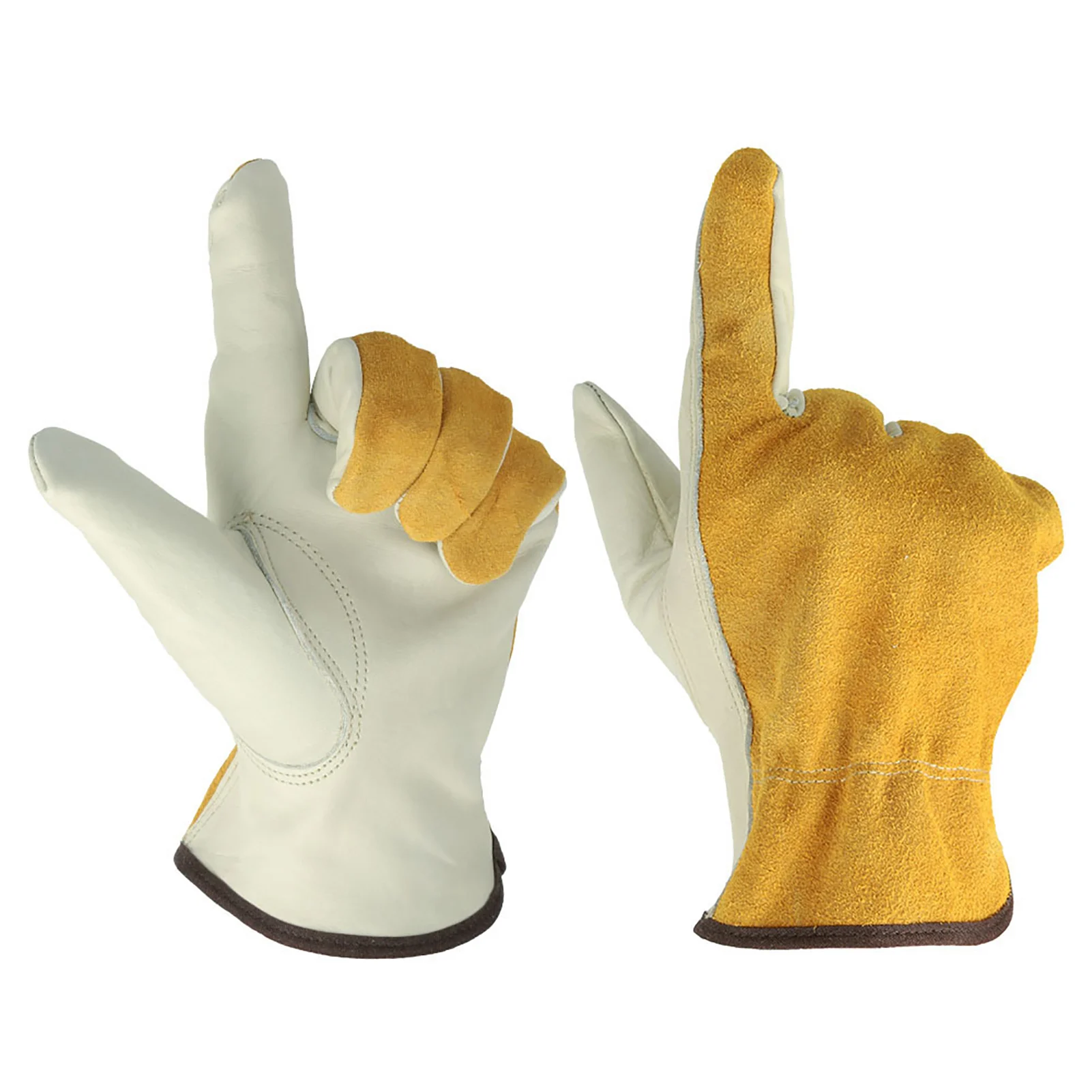 Gardening Gloves Stab-resistant Leather Work Gloves Waterproof Ultra-thin Reinforced Rigging Durable And Flexible