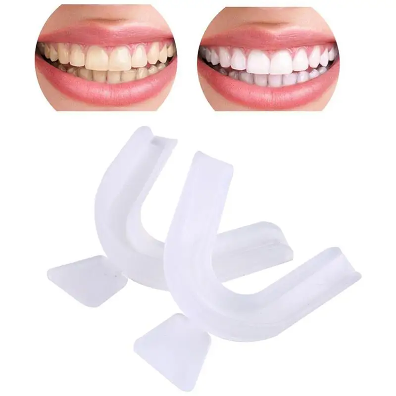 1 шт. отбеливающий лоток для зубов, Дрифтинг, поддержка зубов, отбеливающий резиновый поднос, спортивные подтяжки, мундгард, Защита рта, стоматологический - Цвет: White
