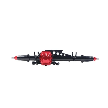 

Metal RC Car Rear Axle 1/10 RC Rock Crawler for Axial WRAITH 90018 90020 90045 RR10 90048 90053 RC Parts (Black-Red)