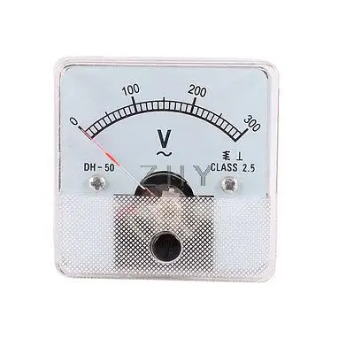 

White Case DH50 AC 0-300V Square Analog Volt Panel Meter Gauge