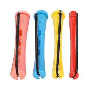 

48pcs Roller Curling Fluffy Wavy Cold Hair Perm Rod Hairdressing Twist Bars Salon With Lid PP Styling Tool DIY