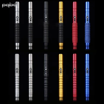 

pqbd Lightsaber RGB Star Wars Metal Handle Heavy Dueling Color Change Volume Adjustment Force Soundfons FOC Blaster