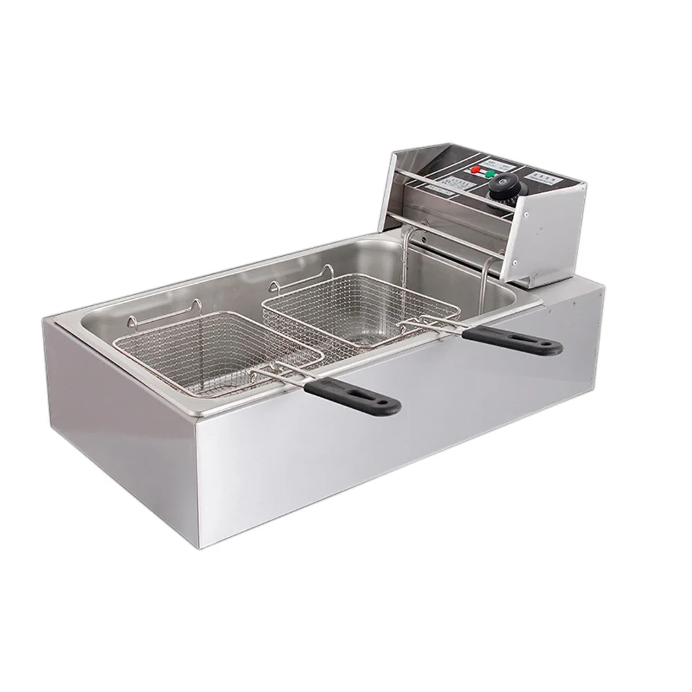 Single Cylinder Electric Fryer Commercial Frying Machine Large Capacity