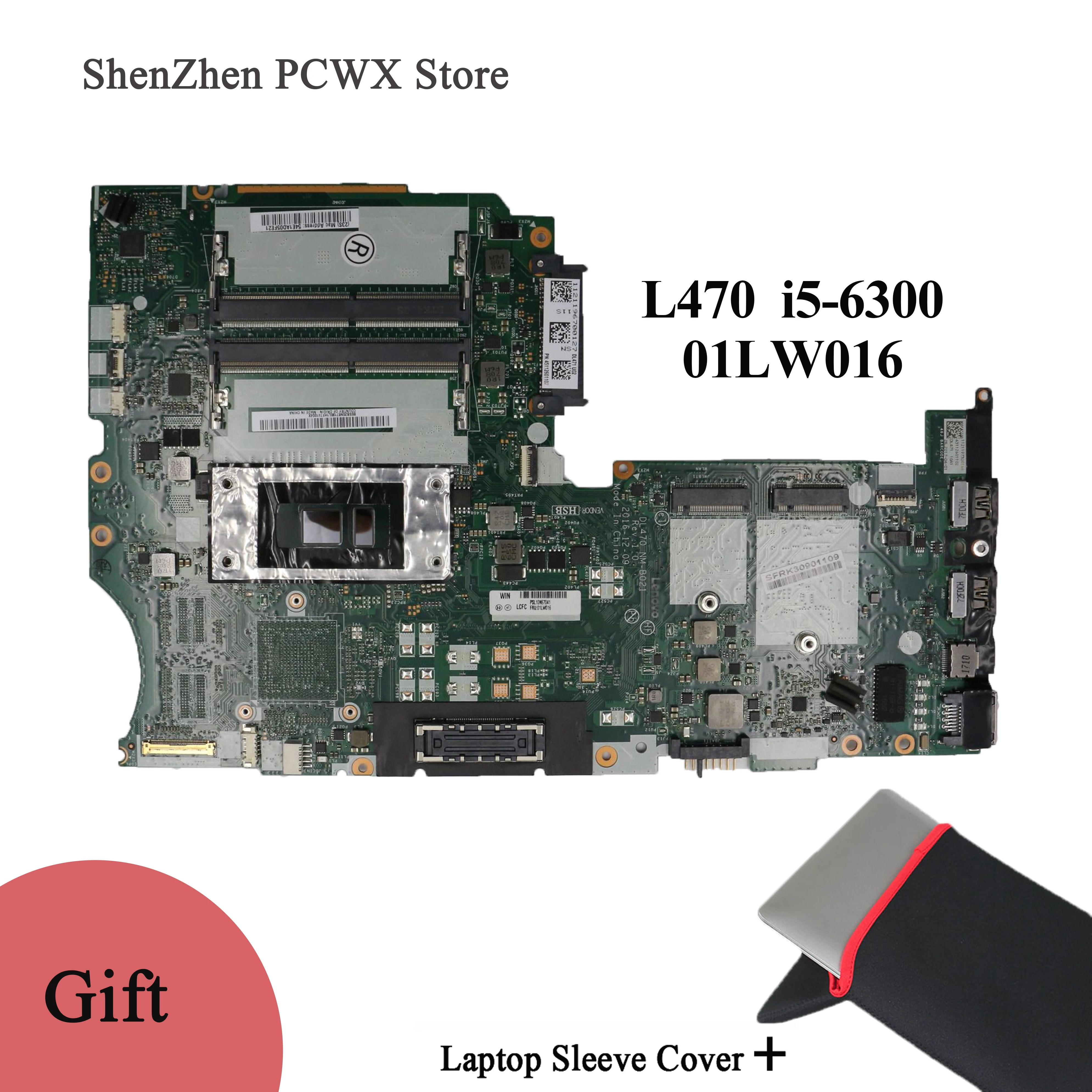 

for Lenovo ThinkPad L470 Original Notebook Motherboard DL470 NM-B021 FRU 01LW016 with CPU i5-6300 Integrated Graphics Card