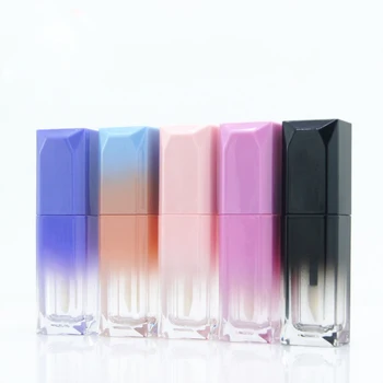 

1S lipgloss empty tube container bottle 5ml lip glaze tube multi color gradual empty cosmeitcs tube container wholesale bulk