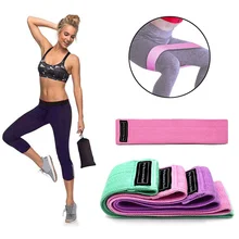 Анти-скользящий спортивный фитнес-браслет для йоги, эластичная лента, Эспандер для подъема бедер, хорошая эластичность, большая тянущаяся эластичная лента