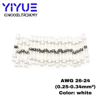 

20pcs SST-S11 Heat Shrink Butt Wire Connectors Waterproof Tinned Copper Solder sleeve Terminal 26-24 AWG