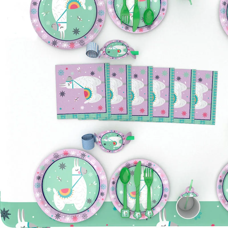 Милые вечерние принадлежности из альпаки с героями мультфильмов тема детский