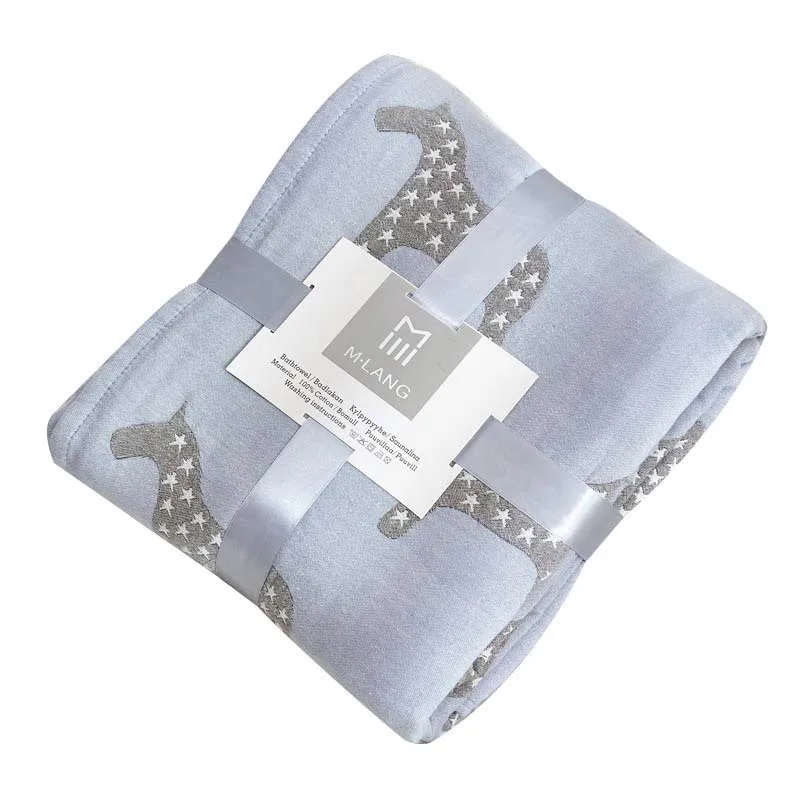 Cotton Woven Bedding Sheet Couch Armchair Blanket Coverlet Picnic Camping Quilt Plaid Baby Comforter