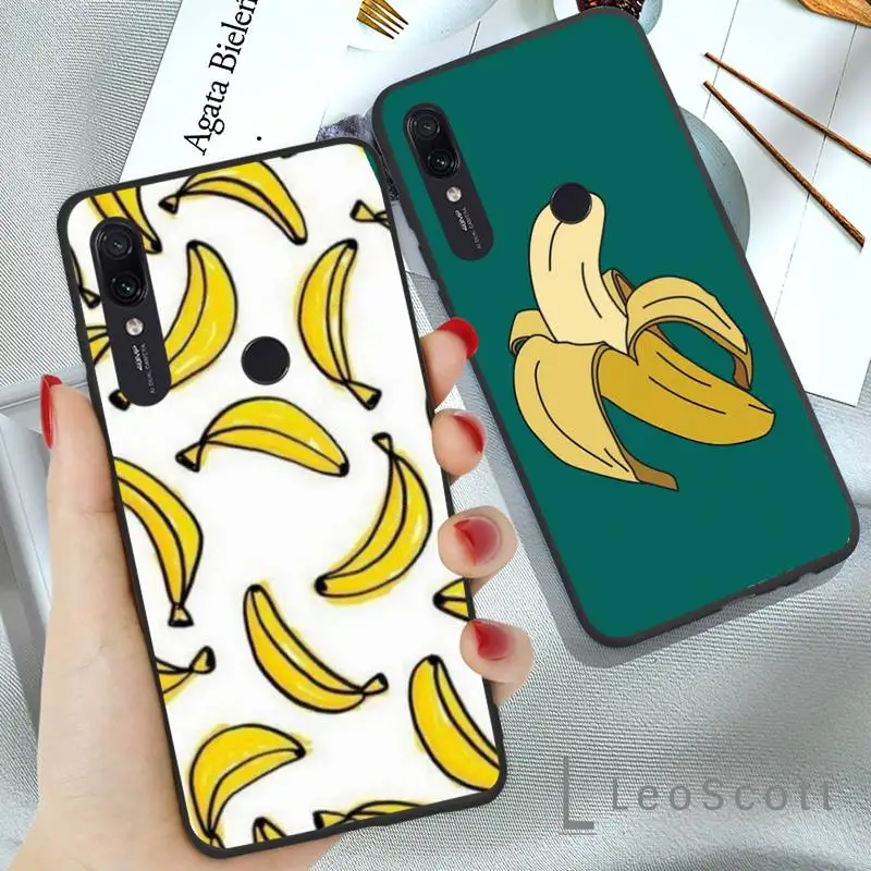 

Cartoon Cute Fruit Yellow Banana Phone Case For Xiaomi Redmi 7 9t a3Pro 9se k20 mi8 max3 lite 9 note 8 9s 10 pro
