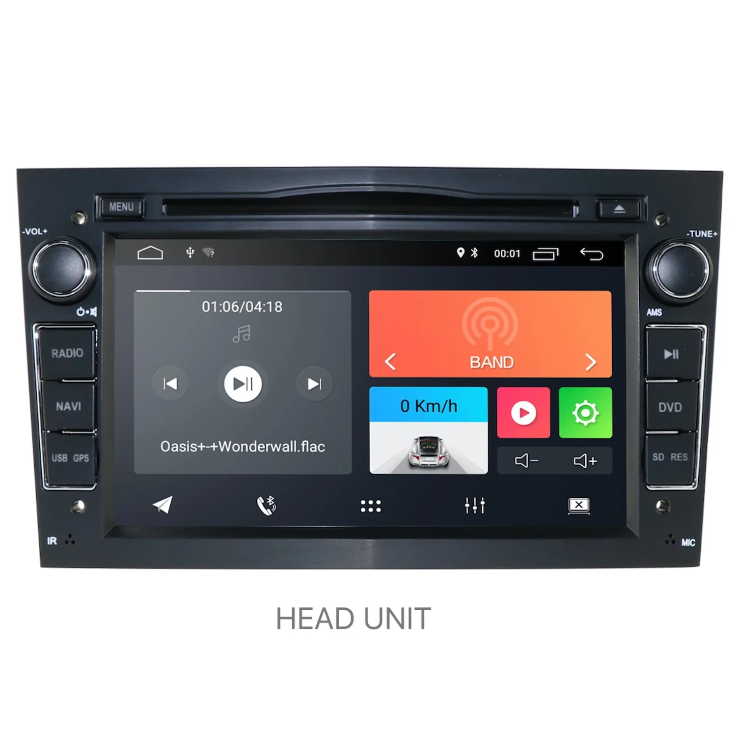 Android 9,0 4 ядерный ips экран DSP 2 DIN Автомобильный gps для opel Vauxhall Astra H G J Vectra Antara Zafira Corsa dvd-плеер - Цвет: Black Head Unit