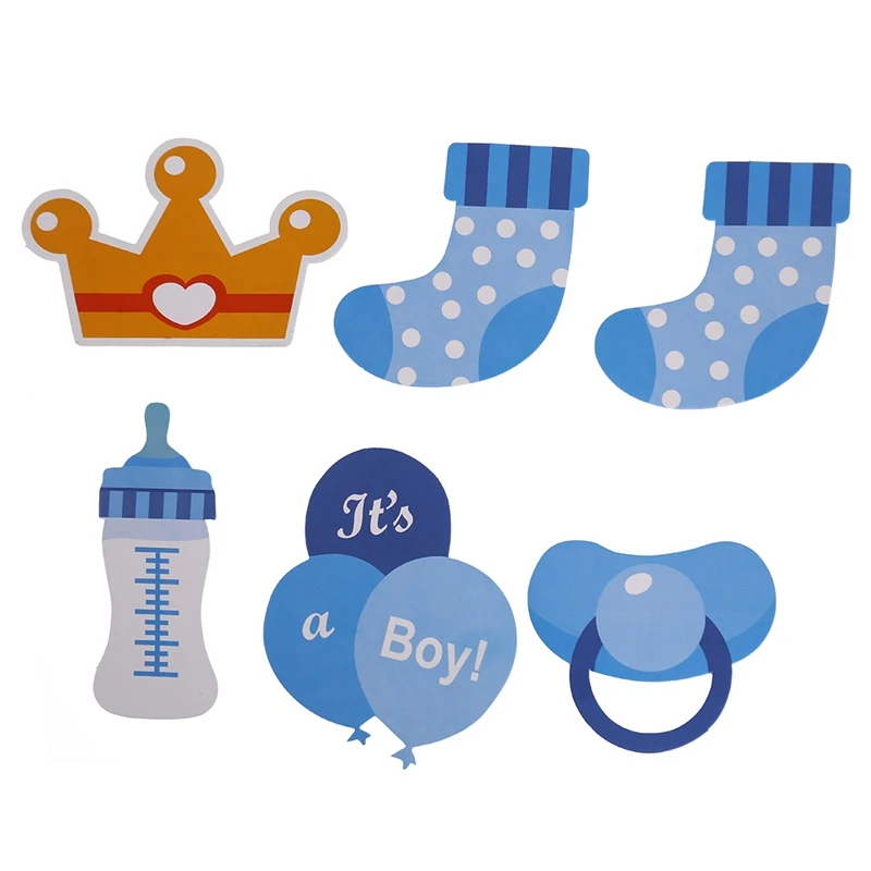 25 шт./компл. Photo Booth Baby Shower его мальчик девочка день рождения украшение для вечеринок Реквизит для фотобудки пол раскрывающий DIY