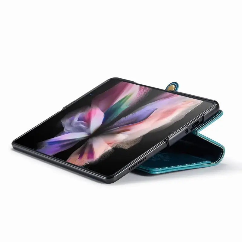 Leather Case For Samsung Galaxy Z Fold 3 4 5 Cover Business Wallet Shockproof Protector Shell For Samsung Z Fold 4 Case- H50fccdfd032e47b4ae6b007ad7617d86r
