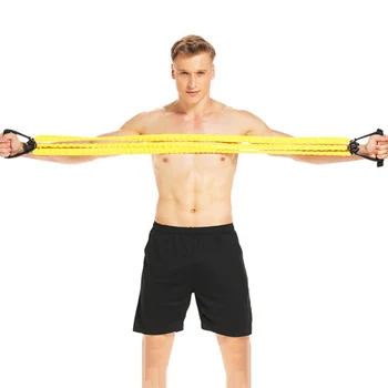 

Portable Indoor 3-tube Yoga Pull Rope Chest Expander Exercise Fitness Elastic Rope Tube Workout Training Resistance Bands