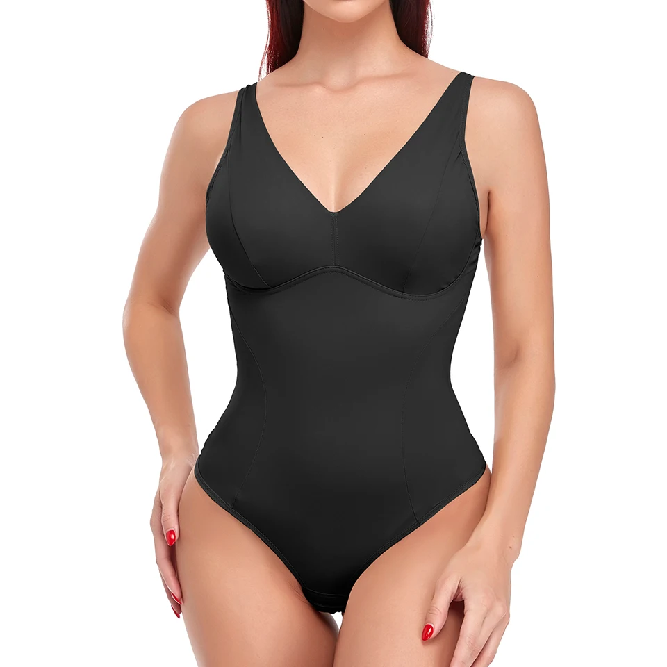 shapewear bodysuit Women's Slim Full Body Shaper With Built-in Bra Shapewear Tummy Control Tops Waist Trainer Corset Bodysuits tummy control shapewear