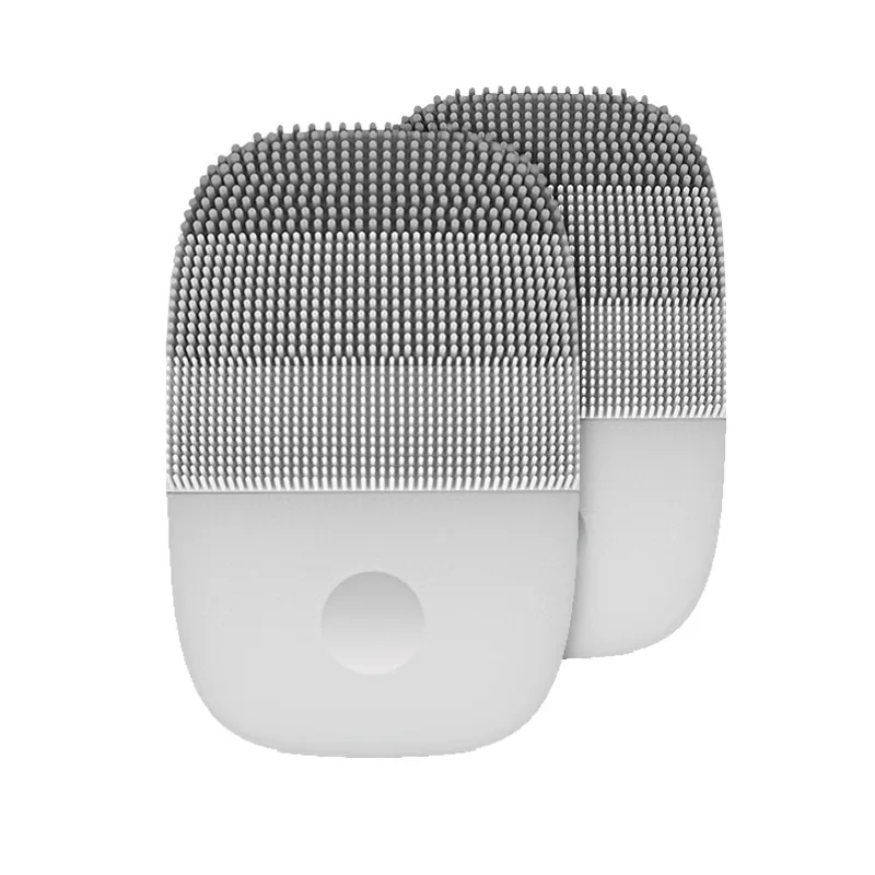 owo Pcs Gray Color InFace электрическая ультразвуковая Очищающая щетка для лица, вибрационный очиститель для лица, многоцветный - Цвет: owo Pcs Gray Color