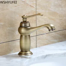Античная бронзовая отделка, латунный кран для раковины, кран с одной ручкой, кран для воды, смеситель для воды, кран для кухни, ванной комнаты, украшение оборудования